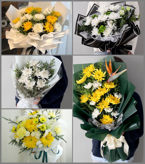 广东肇庆市四会市龙甫镇营脚村白事花束代送